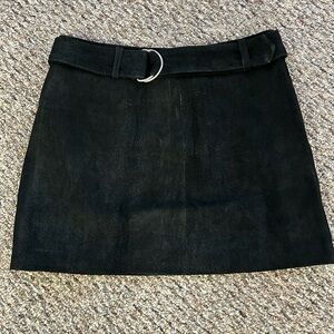 Weather Vane juniors genuine suede Elegant Black Skirt sz 3 nwt 008